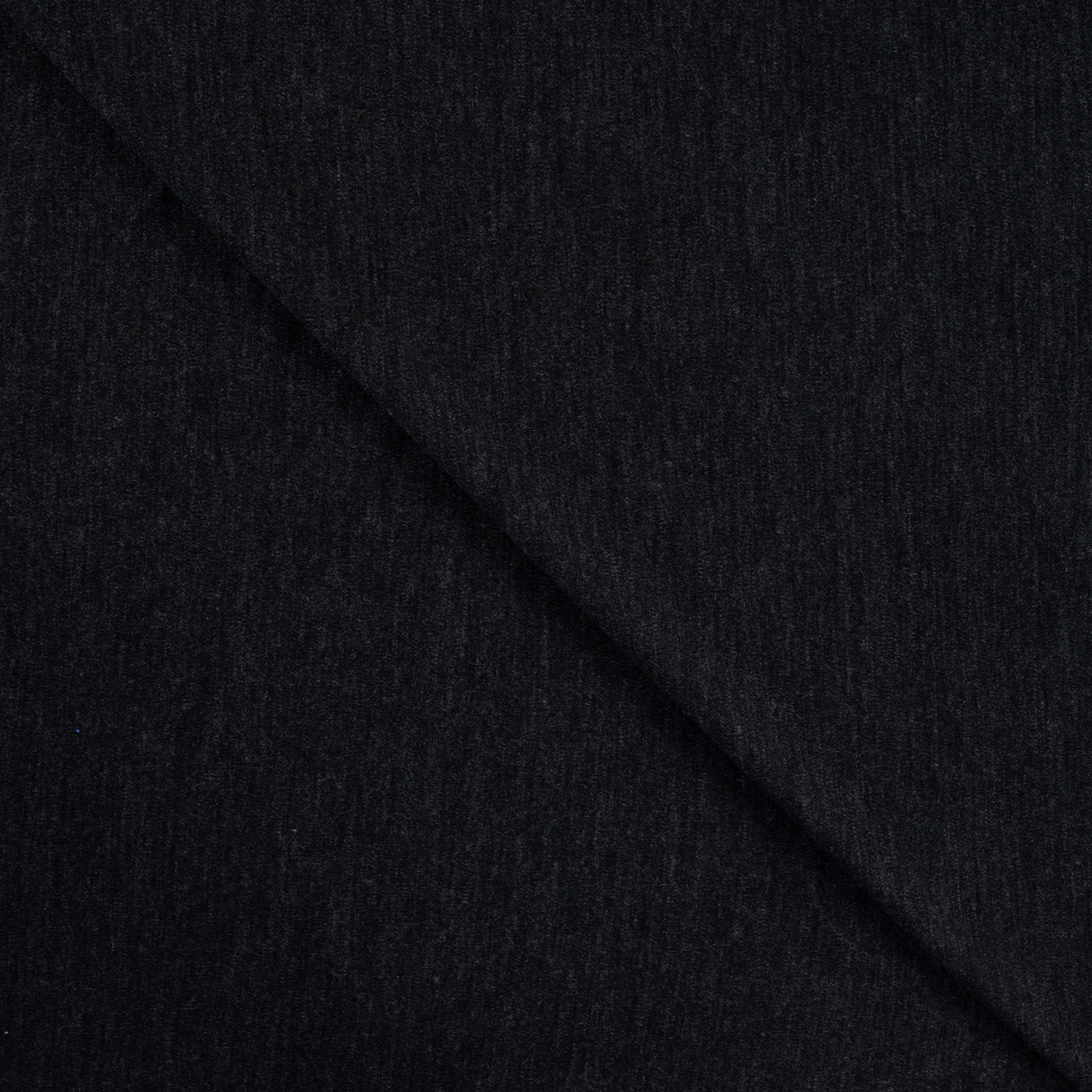 Pure Merino Wool Sweater Knit in Anthracite Melange