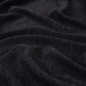 Pure Merino Wool Sweater Knit in Anthracite Melange
