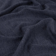 Pure Merino Wool Sweater Knit in Navy Melange