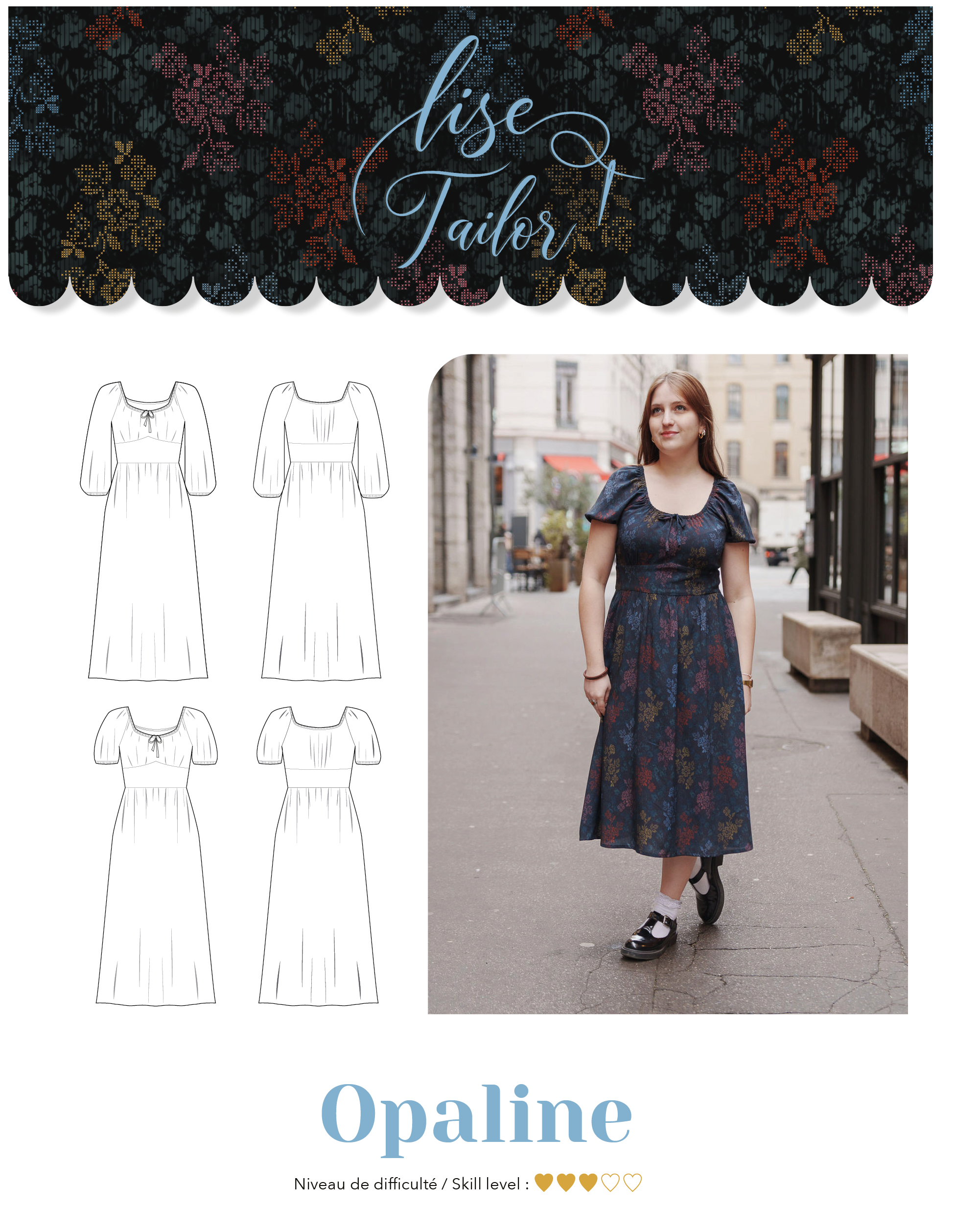 Lise Tailor - Opaline Dress Sewing Pattern