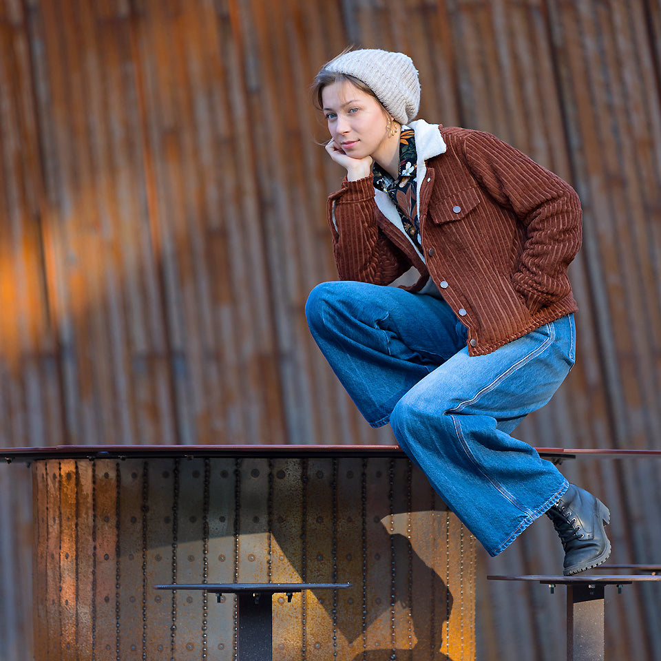 See You at Six - Rustic Brown Wide Rib Cotton Corduroy