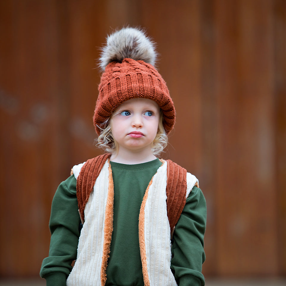 See You at Six - Rustic Brown Wide Rib Cotton Corduroy