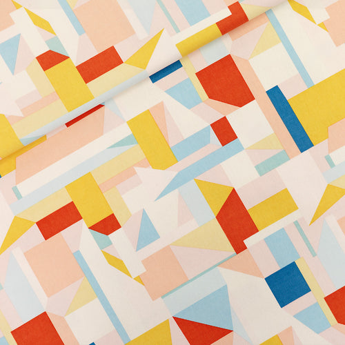 See You At Six -Cubistics Off-White Cotton Canvas Gabardine Twill