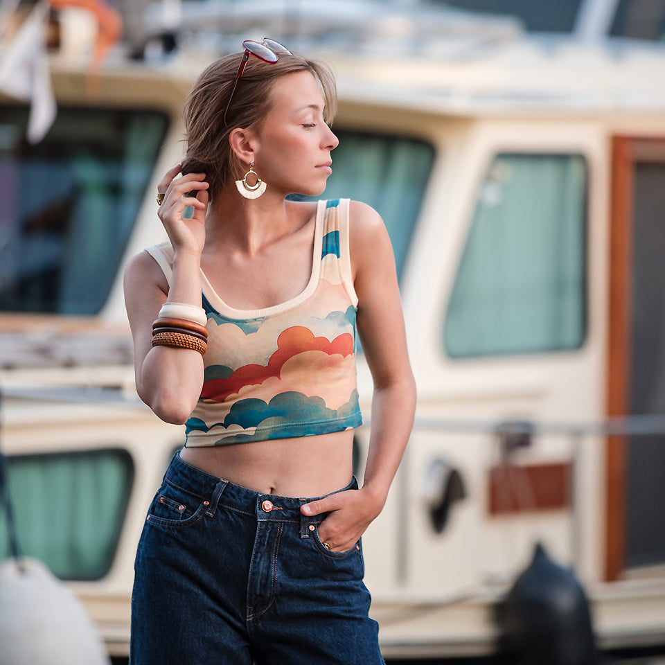 REMNANT 1.15 metre - See You At Six - Cool Clouds French Terry