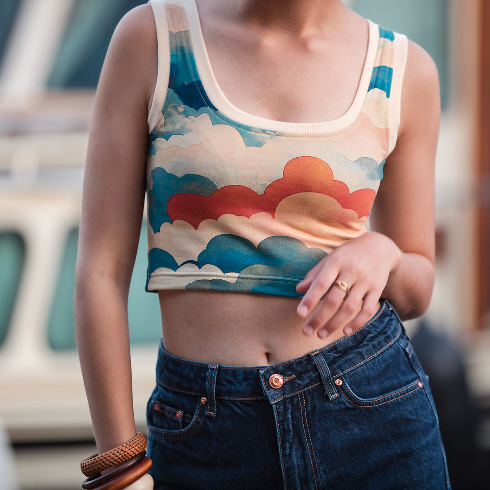 REMNANT 1.15 metre - See You At Six - Cool Clouds French Terry