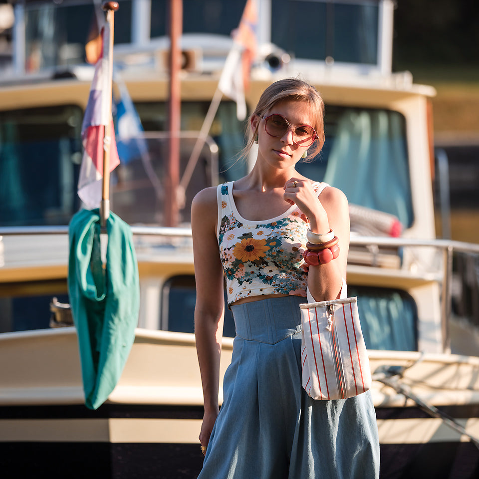 See You At Six - Flower Painting French Terry