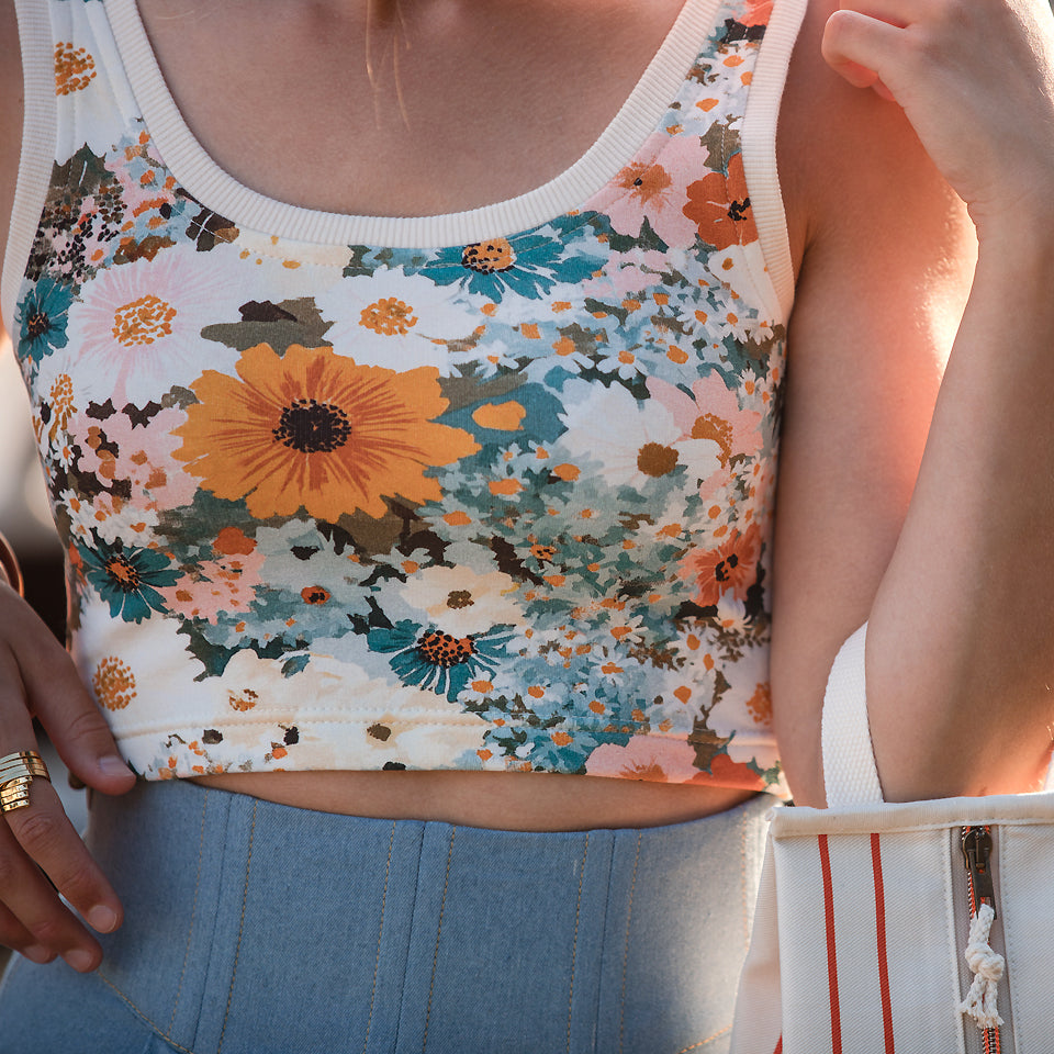 See You At Six - Flower Painting French Terry