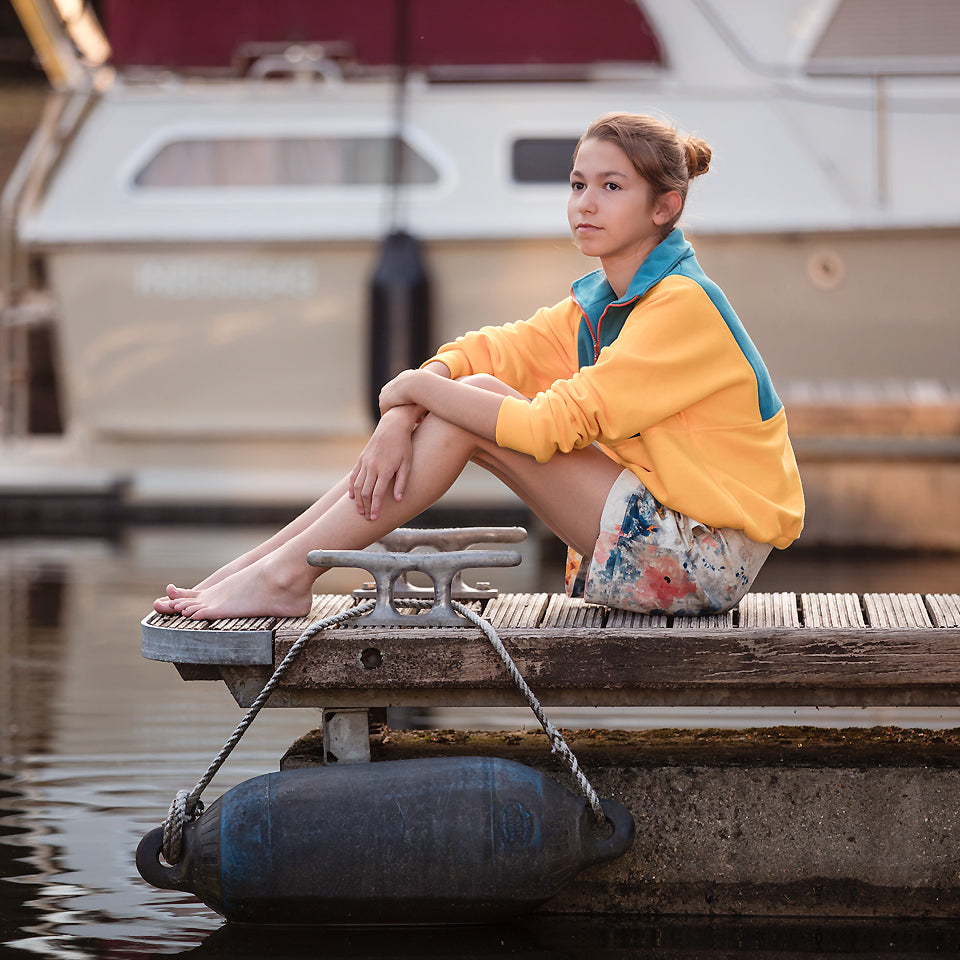 See You At Six - Banana Yellow 3 Thread French Terry Extra Wide