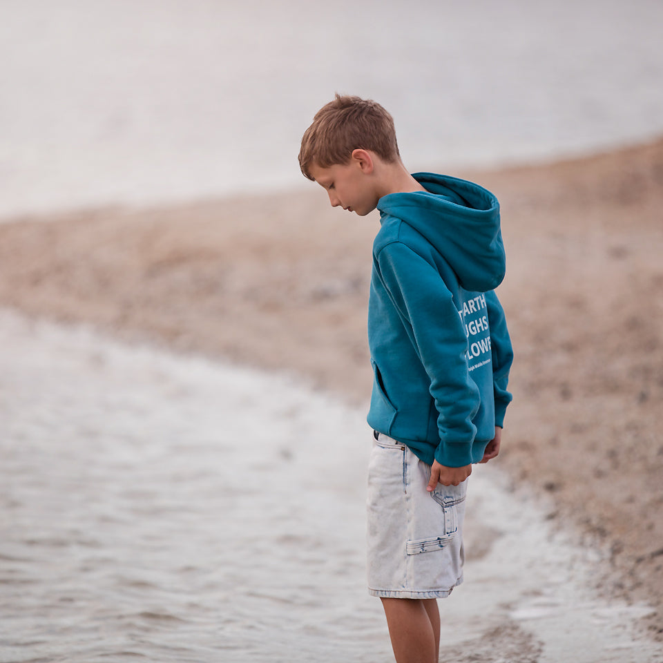 See You At Six - Lagoon Blue 3 Thread French Terry Extra Wide