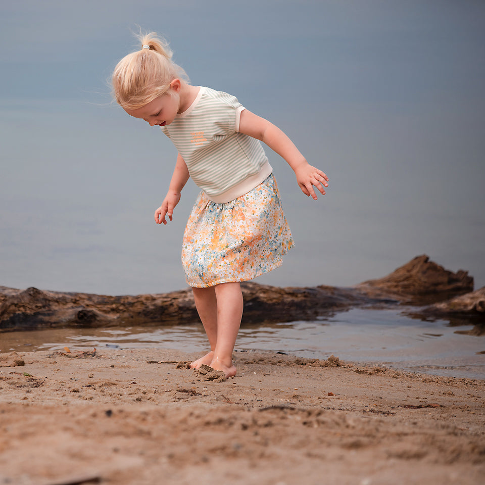 See You At Six - Horizontals 05 in Whisper Beige French Terry