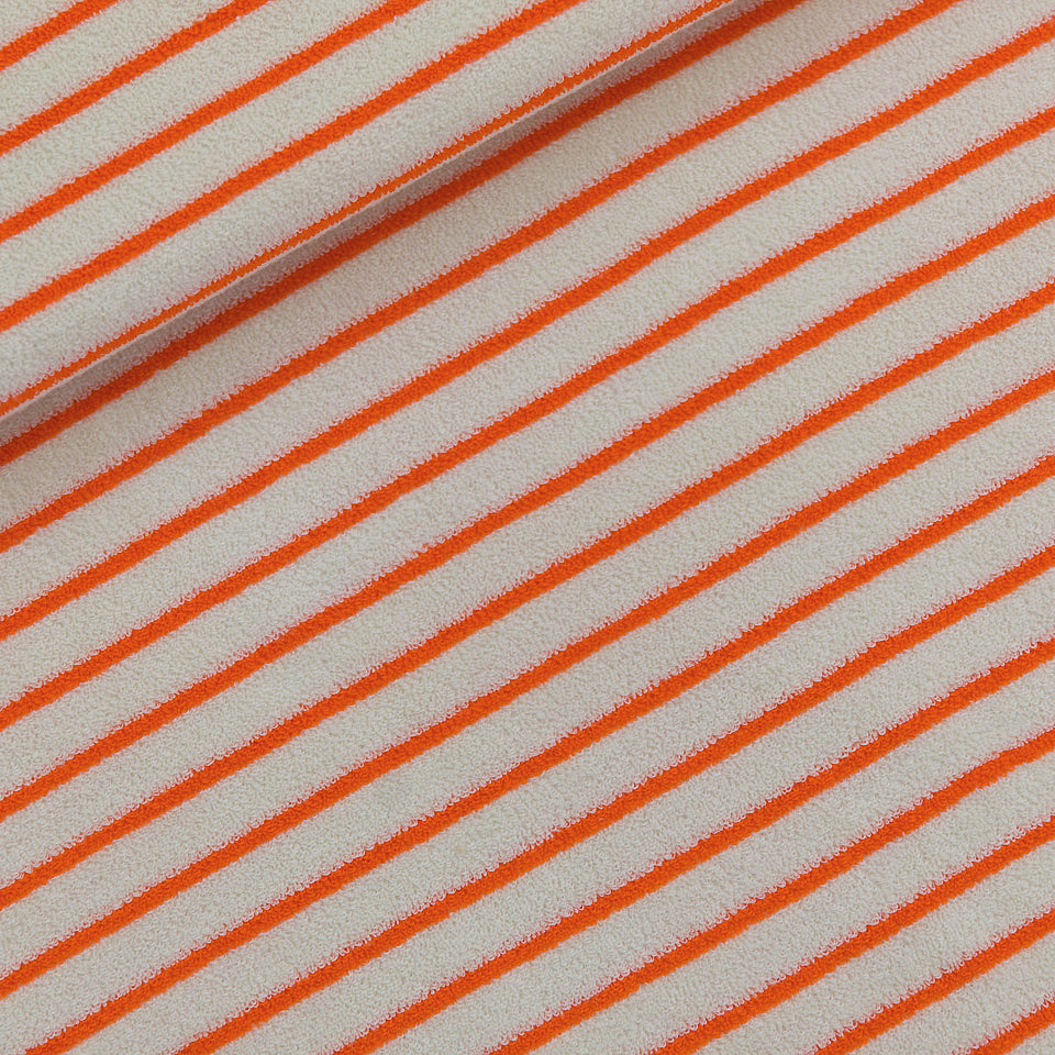 See You At Six - Horizontals in Whisper Beige Sponge Terry Cloth Extra Wide