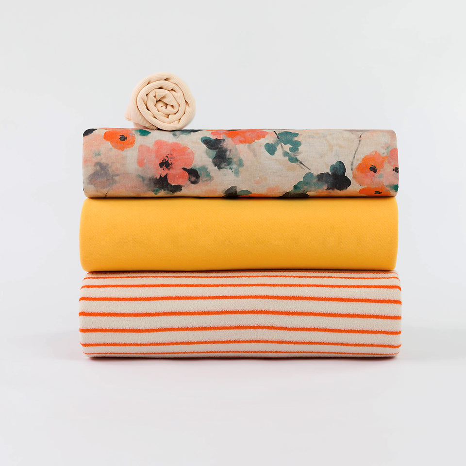 See You At Six - Horizontals in Whisper Beige Sponge Terry Cloth Extra Wide