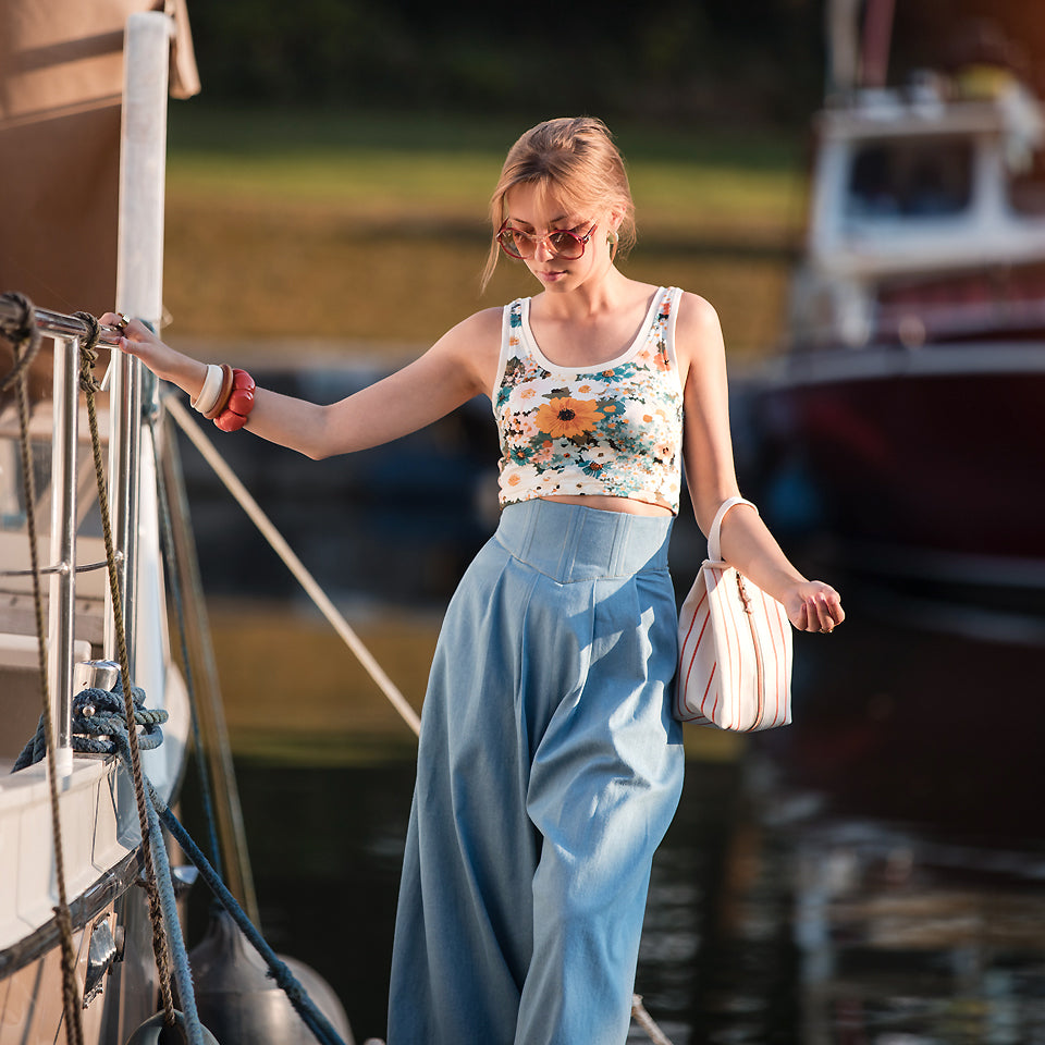 See You At Six - Horizontals NN Cotton Canvas Gabardine Twill