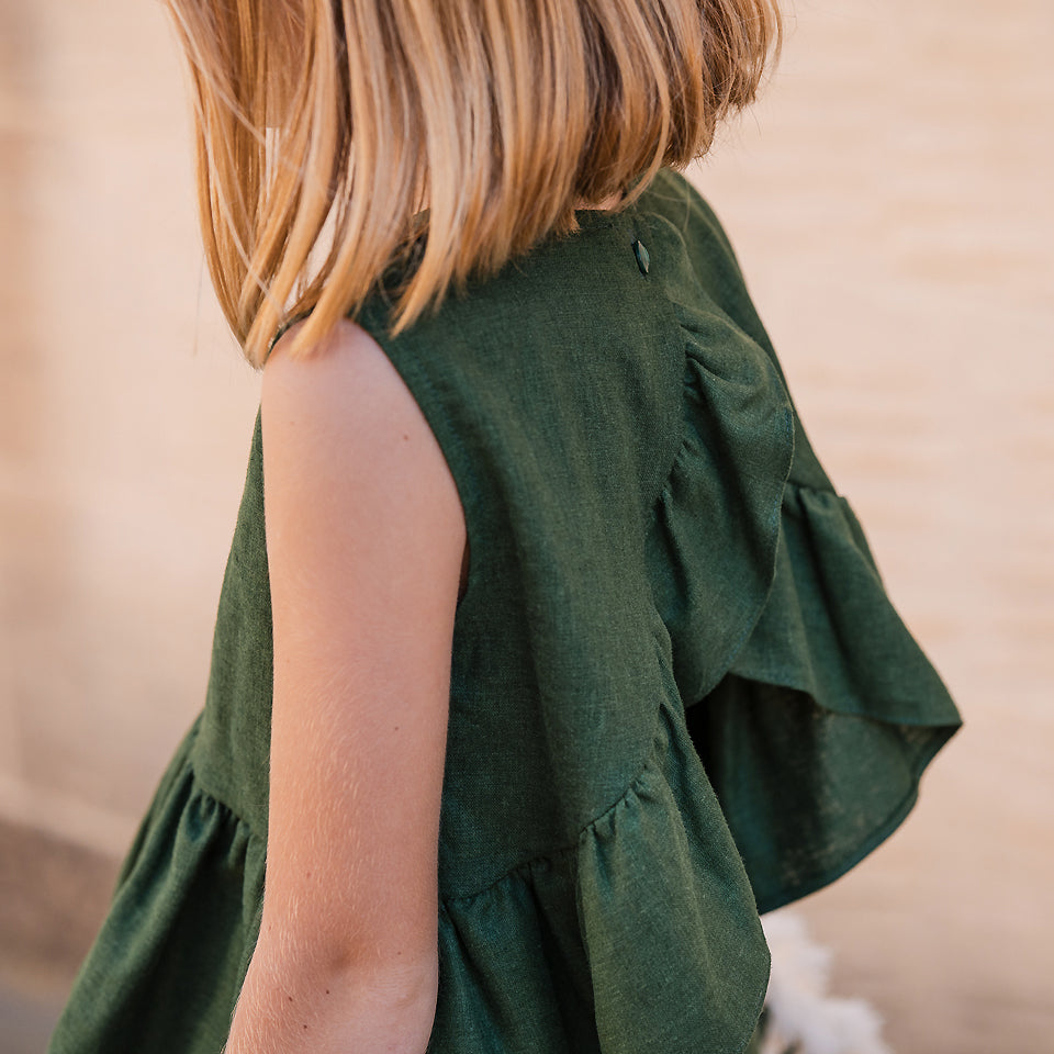 See You At Six - Greener Pastures Linen Viscose Fabric