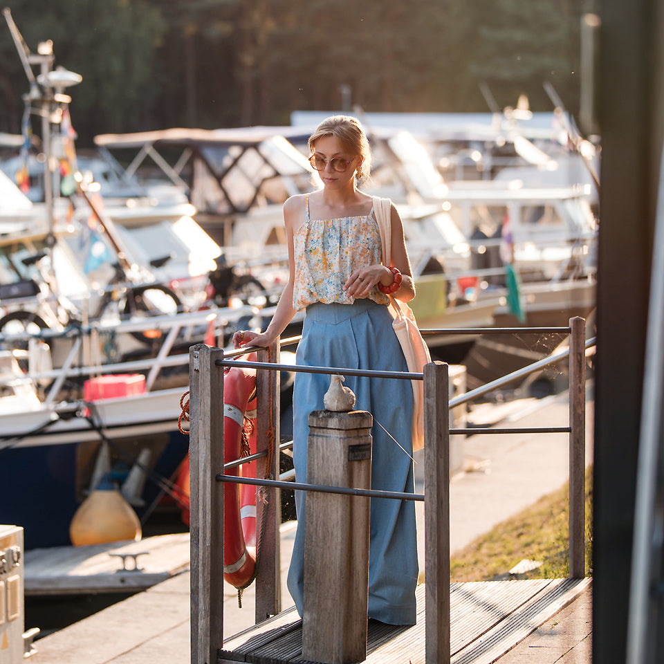 See You At Six - Lots of Flowers Cotton Double Gauze