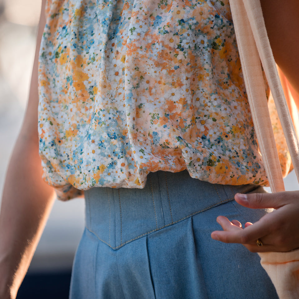 See You At Six - Lots of Flowers Cotton Double Gauze