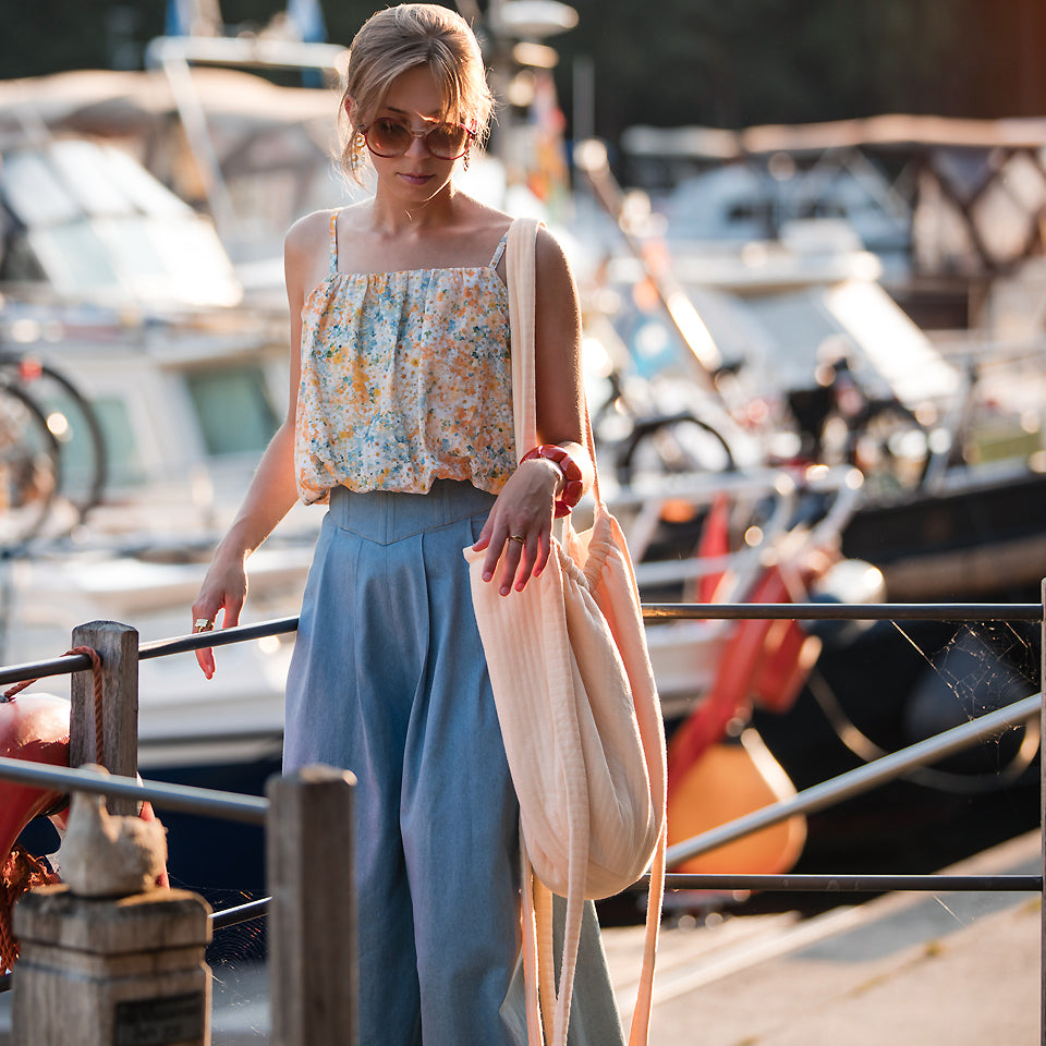 See You At Six - Lots of Flowers Cotton Double Gauze