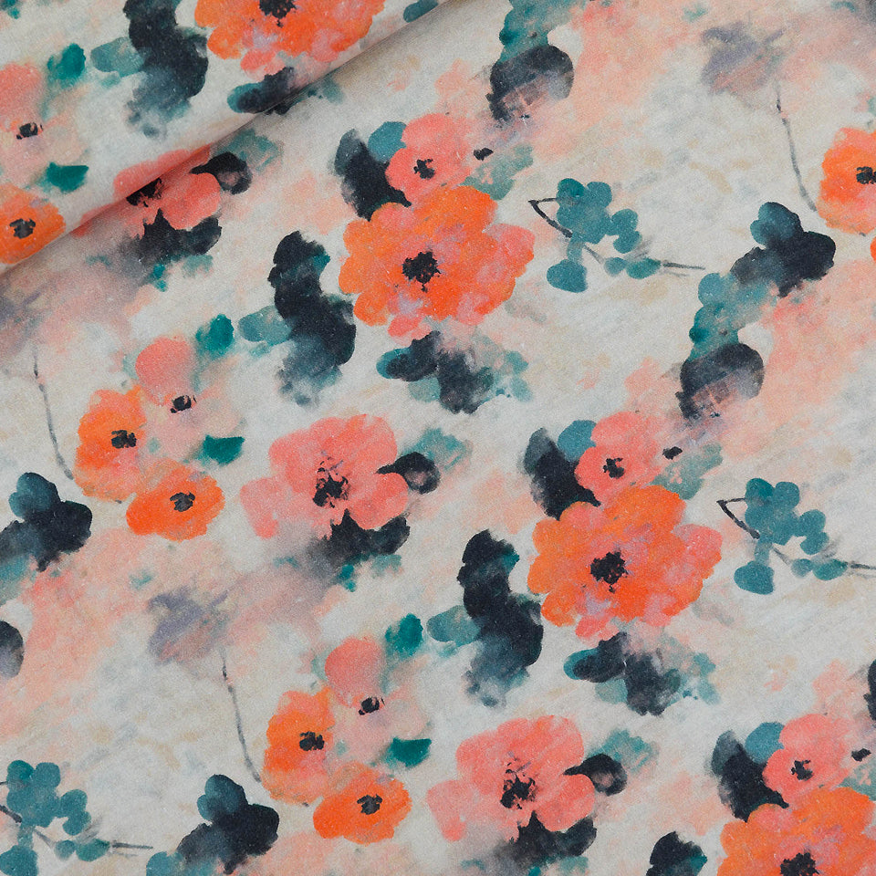 See You At Six - Misty Rose Linen Viscose Fabric