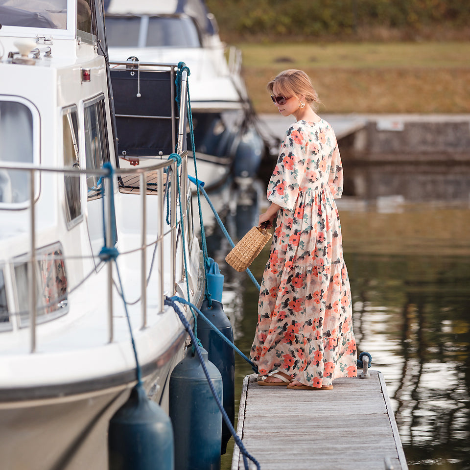 See You At Six - Misty Rose Linen Viscose Fabric