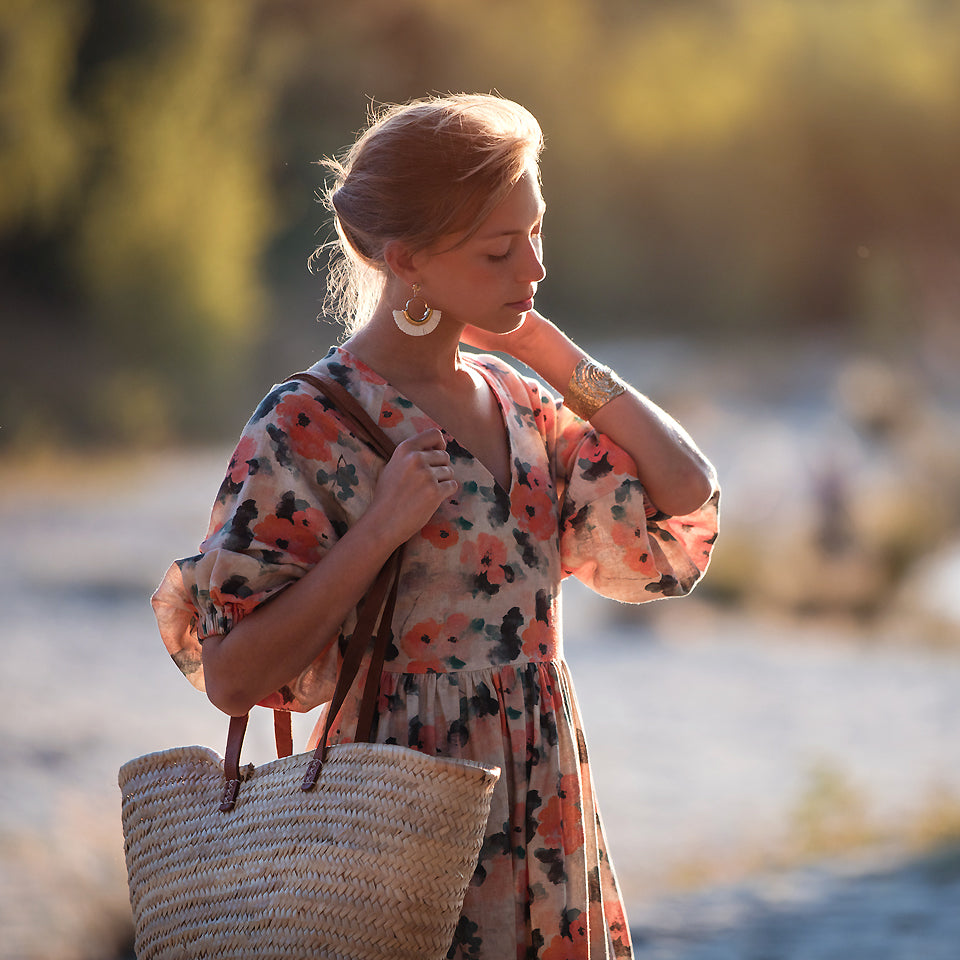 See You At Six - Misty Rose Linen Viscose Fabric