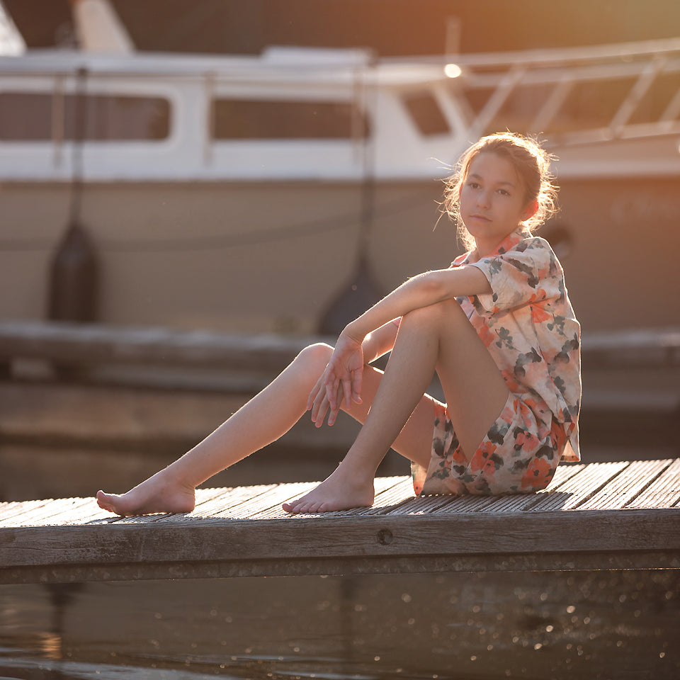 See You At Six - Misty Rose Linen Viscose Fabric