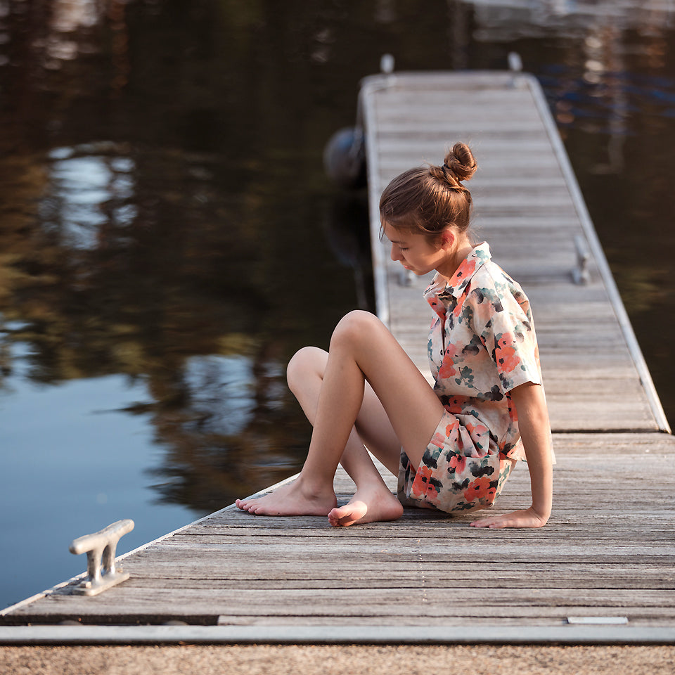 See You At Six - Misty Rose Linen Viscose Fabric