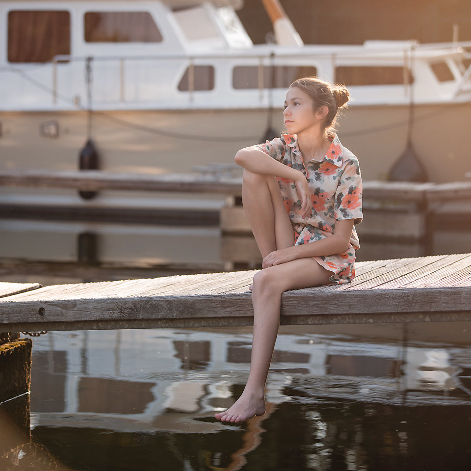 See You At Six - Misty Rose Linen Viscose Fabric