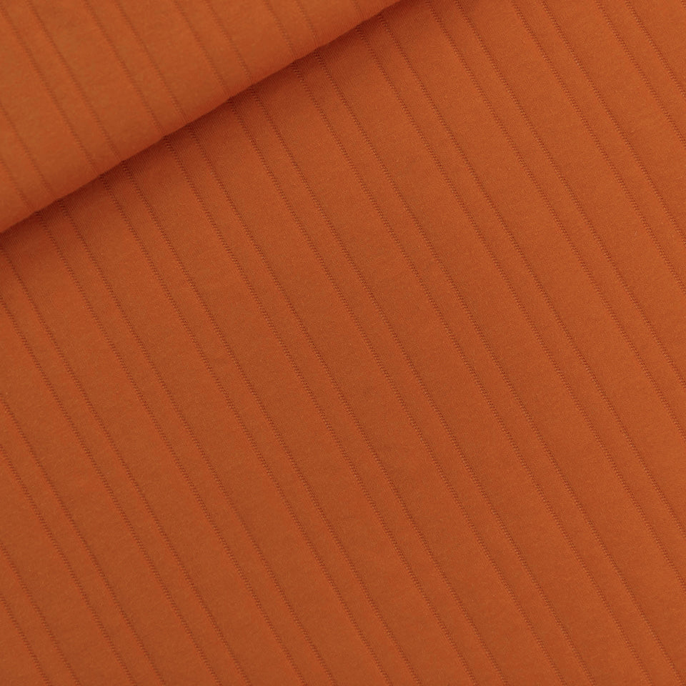 See You At Six - Autumn Maple Orange Quilted Knit Extra Wide