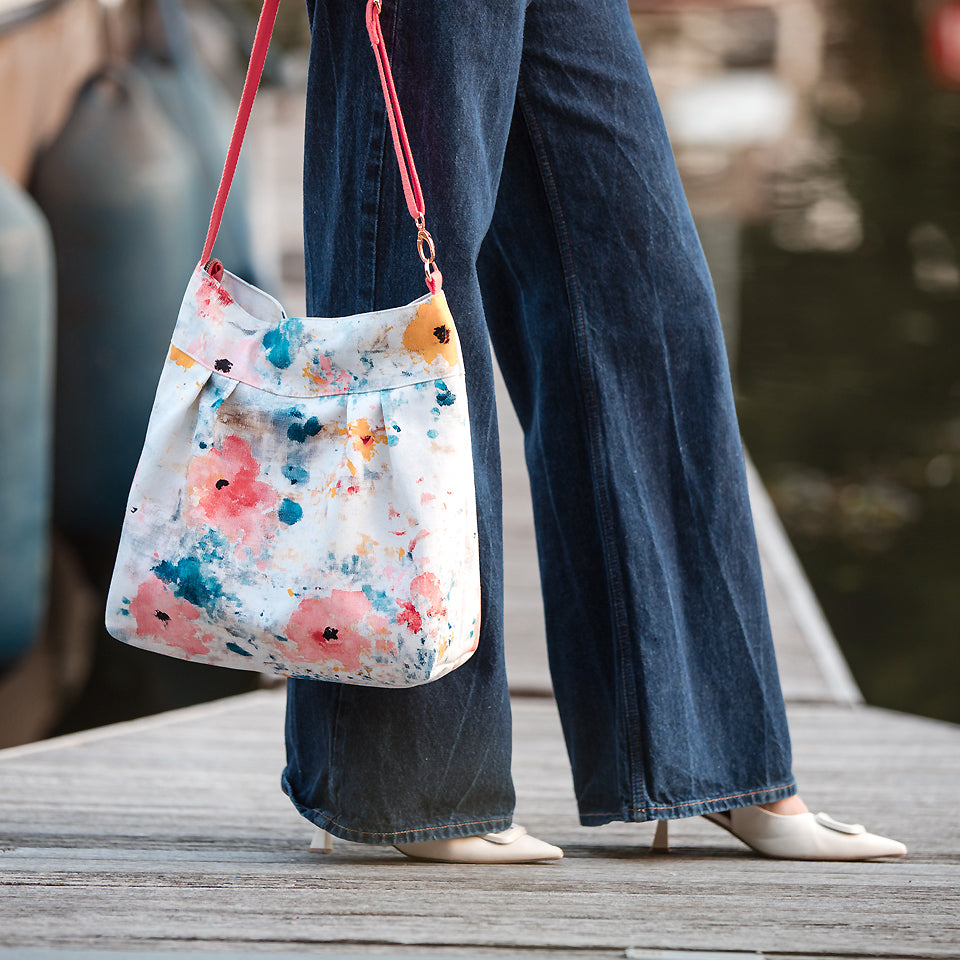 See You At Six - Roses on Canvas Cotton Canvas Gabardine Twill