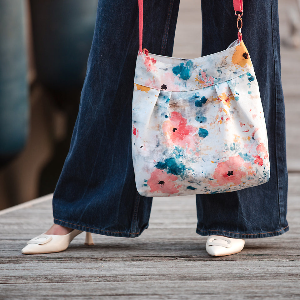 See You At Six - Roses on Canvas Cotton Canvas Gabardine Twill