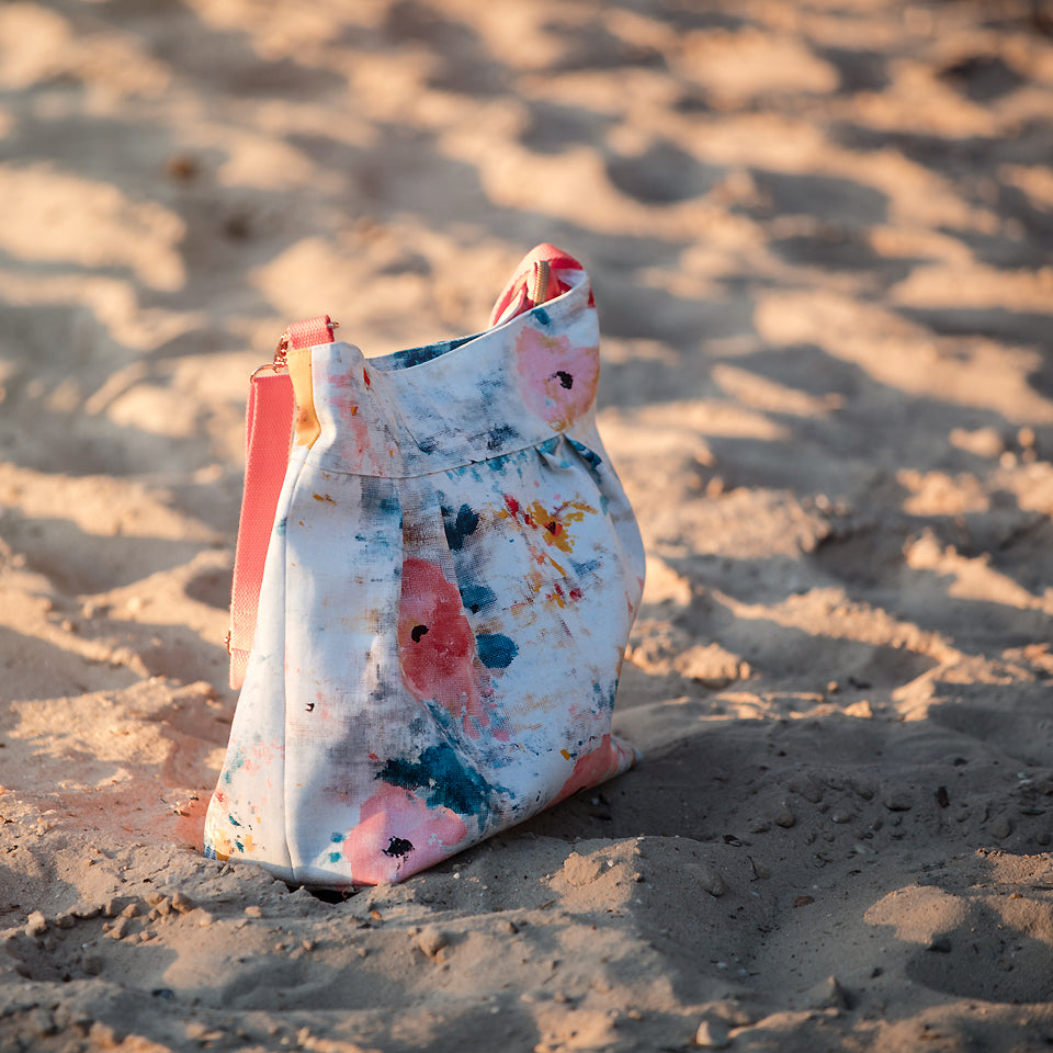 See You At Six - Roses on Canvas Cotton Canvas Gabardine Twill