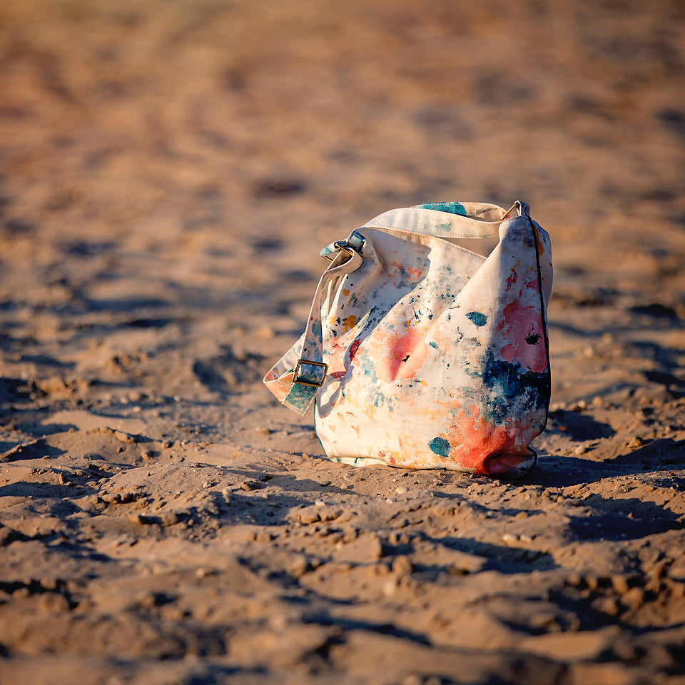 See You At Six - Roses on Canvas Cotton Canvas Gabardine Twill