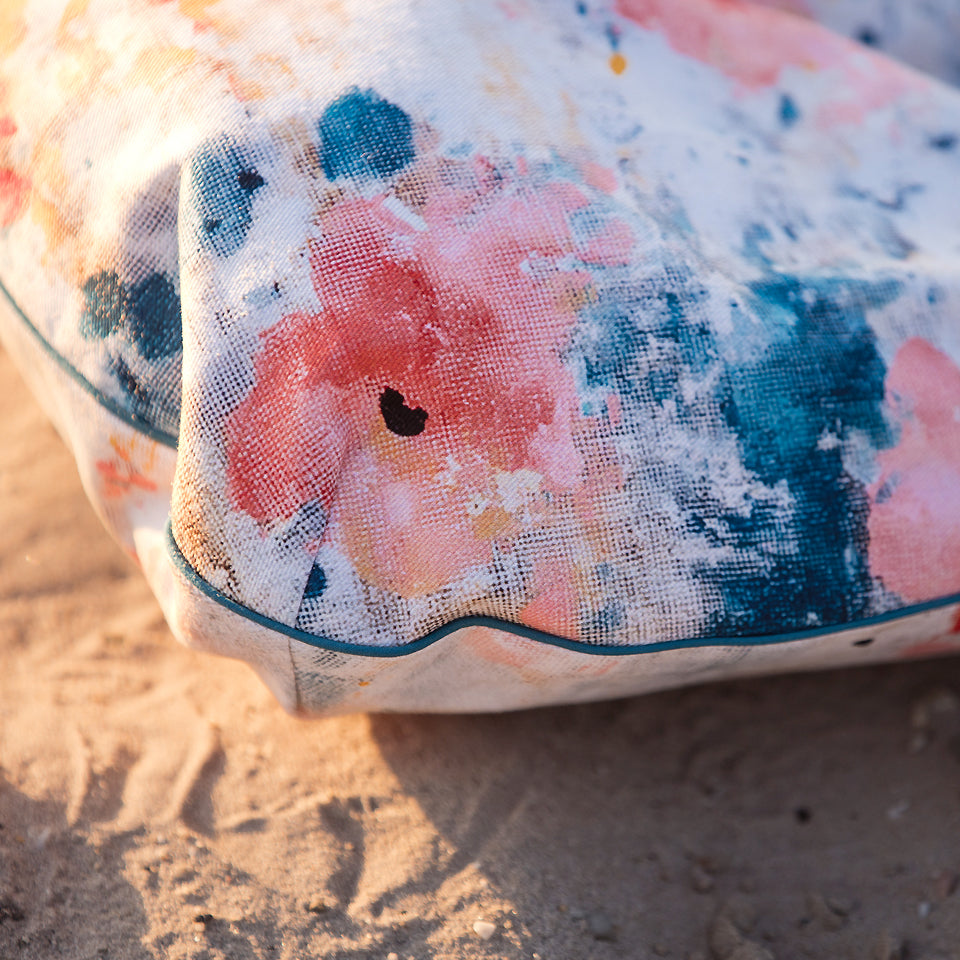 See You At Six - Roses on Canvas Cotton Canvas Gabardine Twill