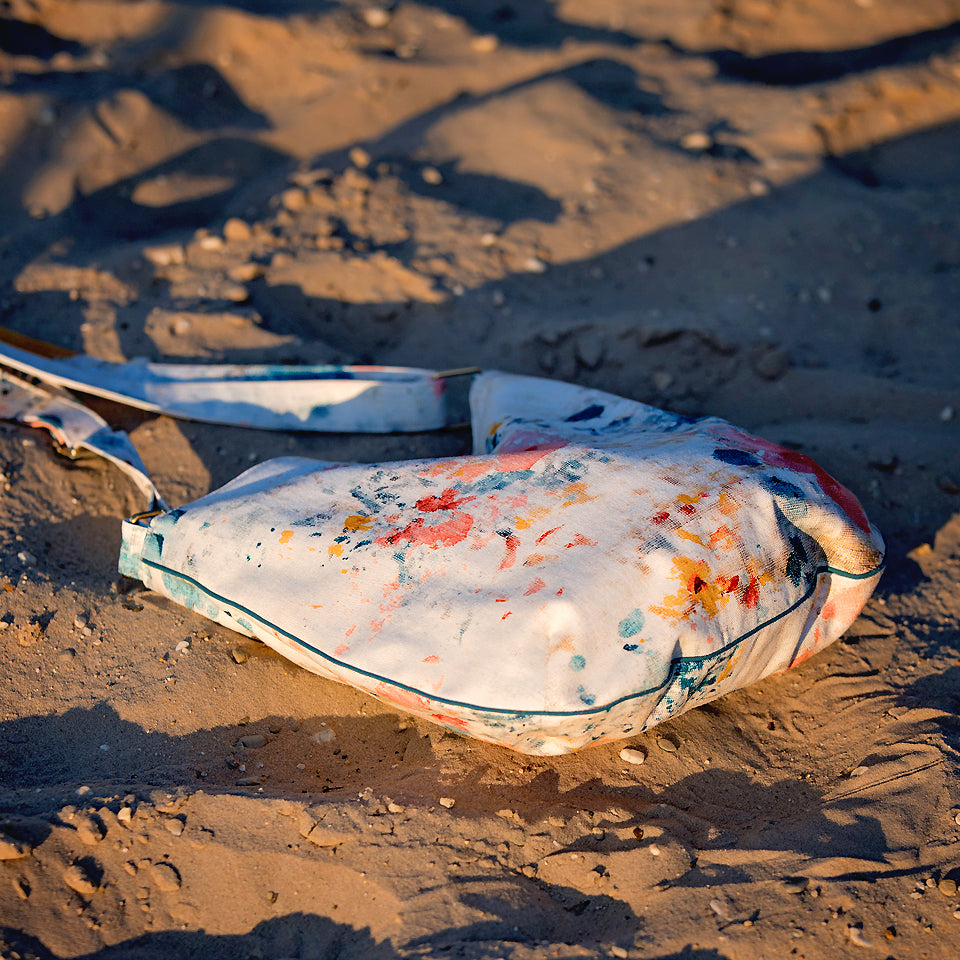 See You At Six - Roses on Canvas Cotton Canvas Gabardine Twill