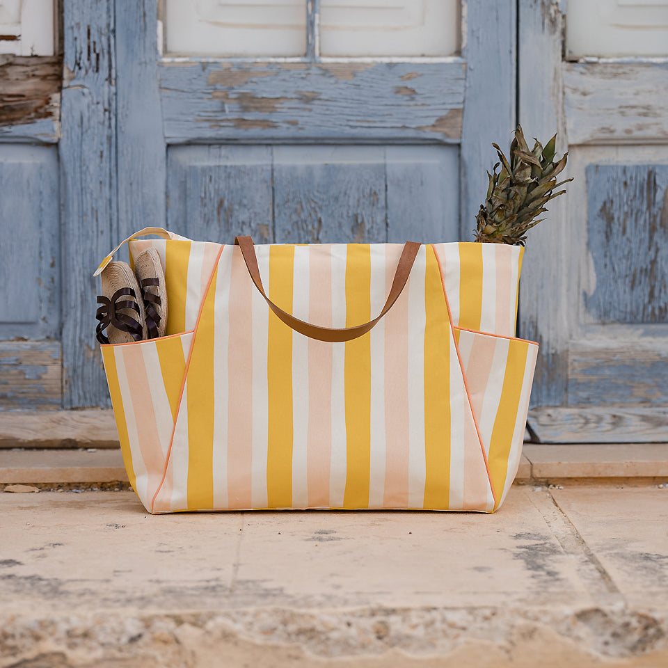 See You At Six - Verticals MW in Papyrus Crème Cotton Canvas Gabardine Twill