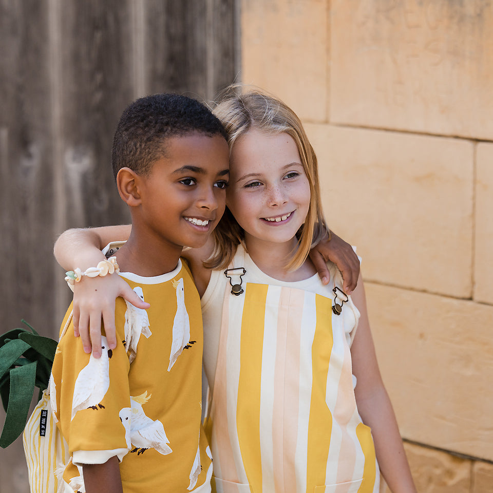 See You At Six - Verticals MW in Papyrus Crème Cotton Canvas Gabardine Twill