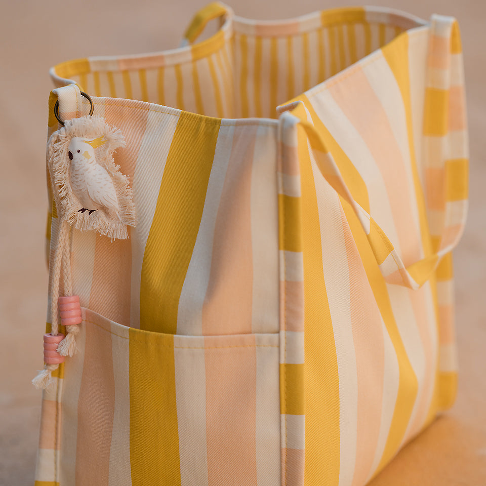 See You At Six - Verticals MW in Papyrus Crème Cotton Canvas Gabardine Twill