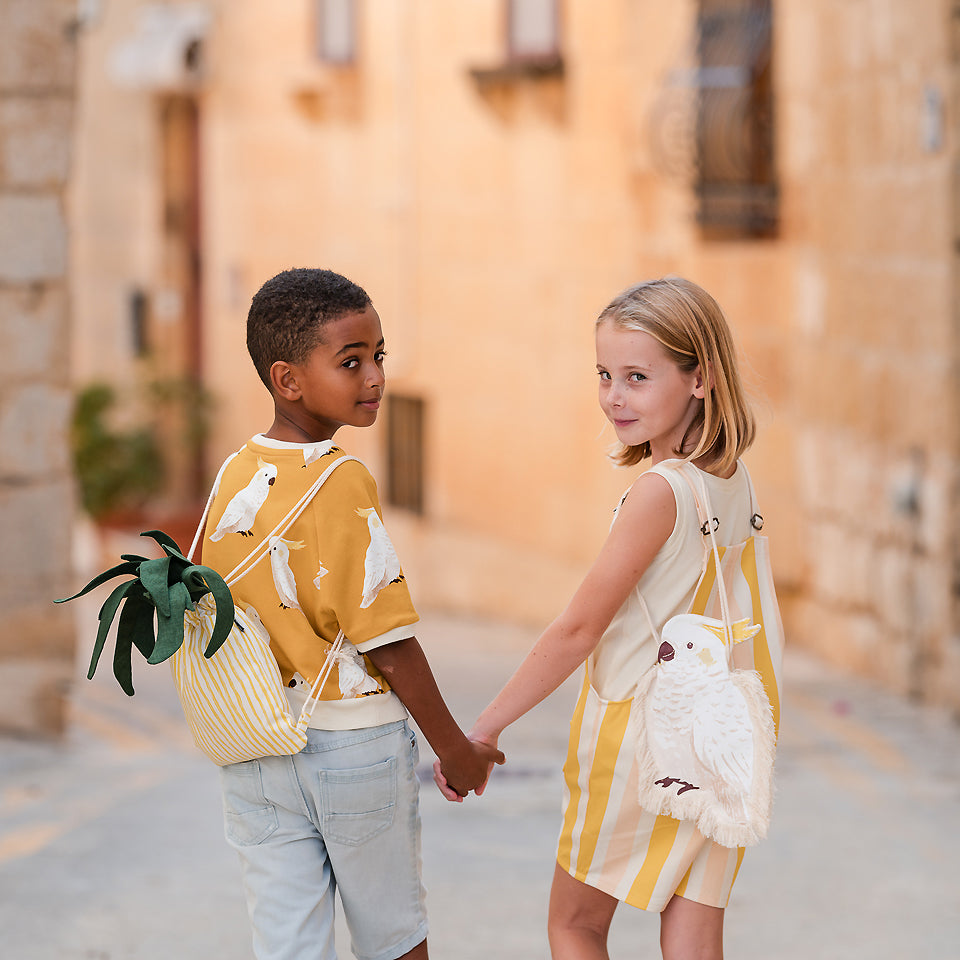 See You At Six - Verticals MW in Papyrus Crème Cotton Canvas Gabardine Twill