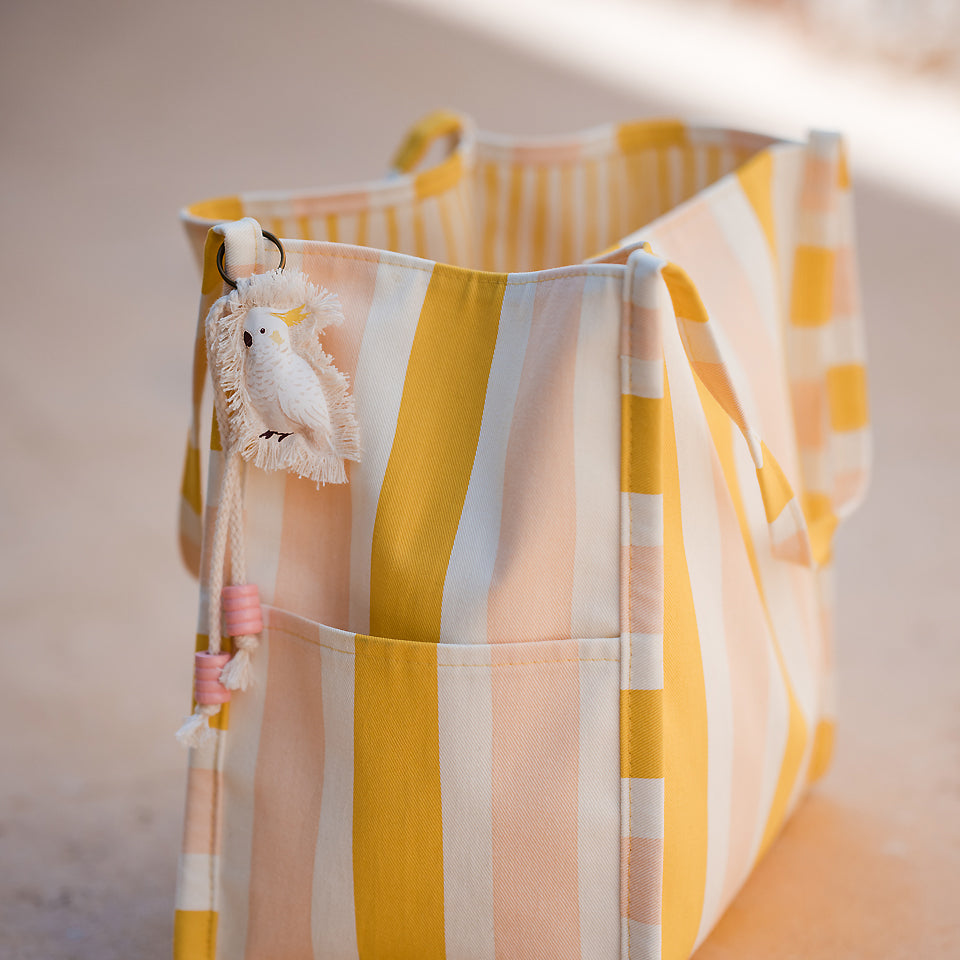 See You At Six - Verticals MW in Papyrus Crème Cotton Canvas Gabardine Twill