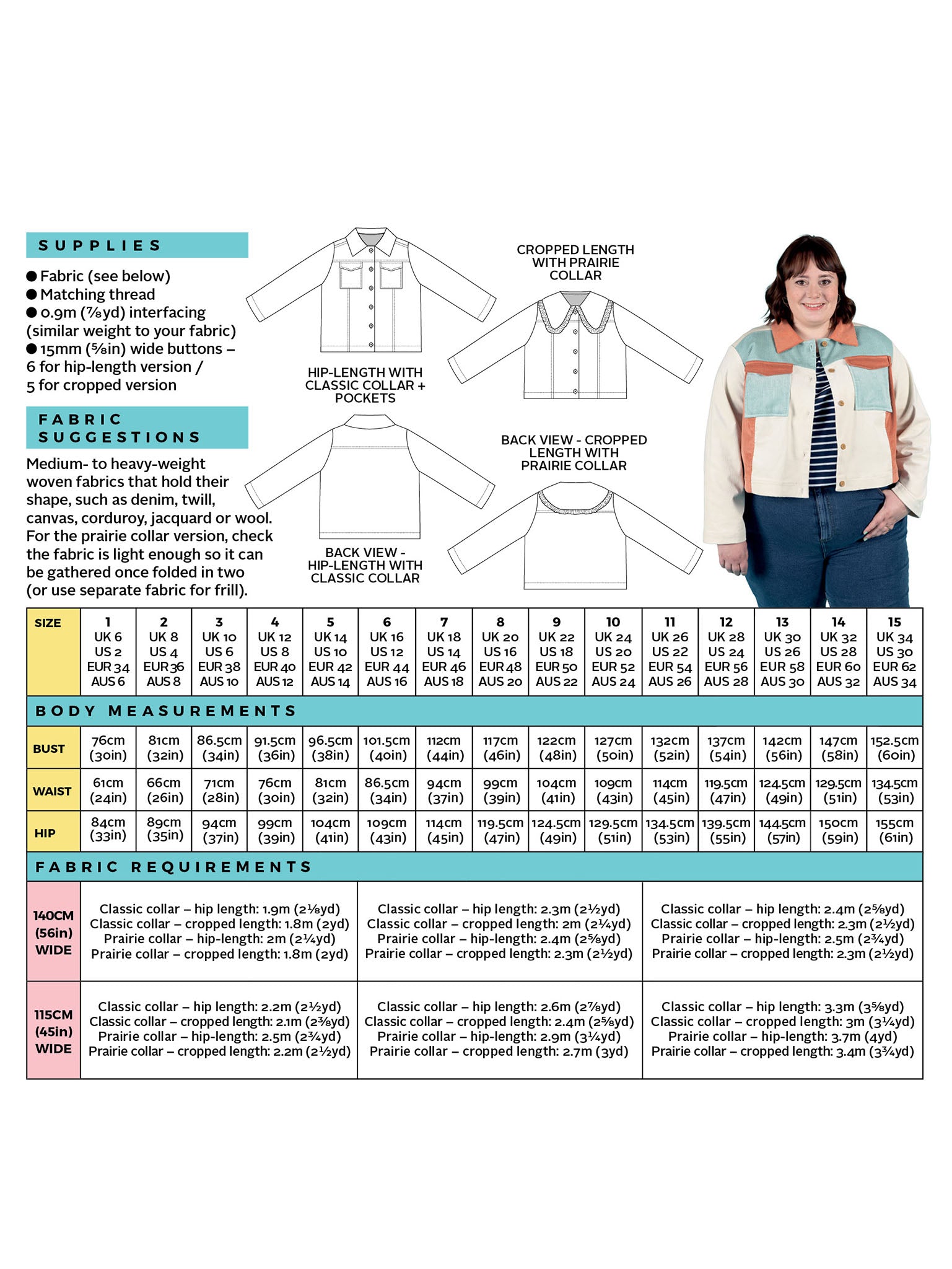 Tilly and the Buttons - Sonny Jacket Sewing Pattern (6-34)