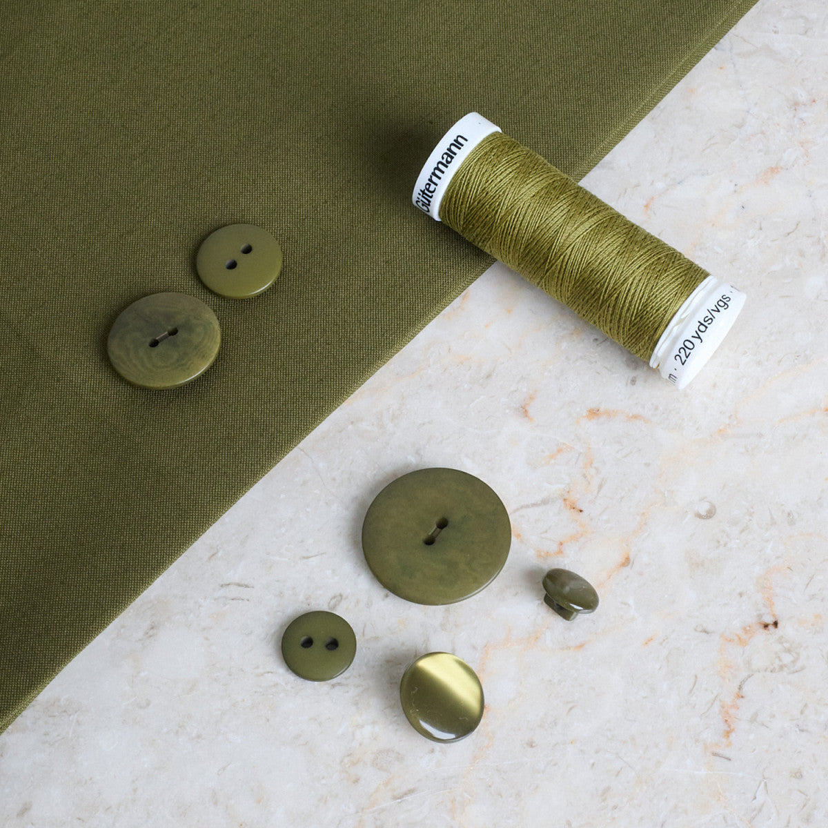 Atelier Brunette - Ivy Green Water-Repellent Gabardine Fabric