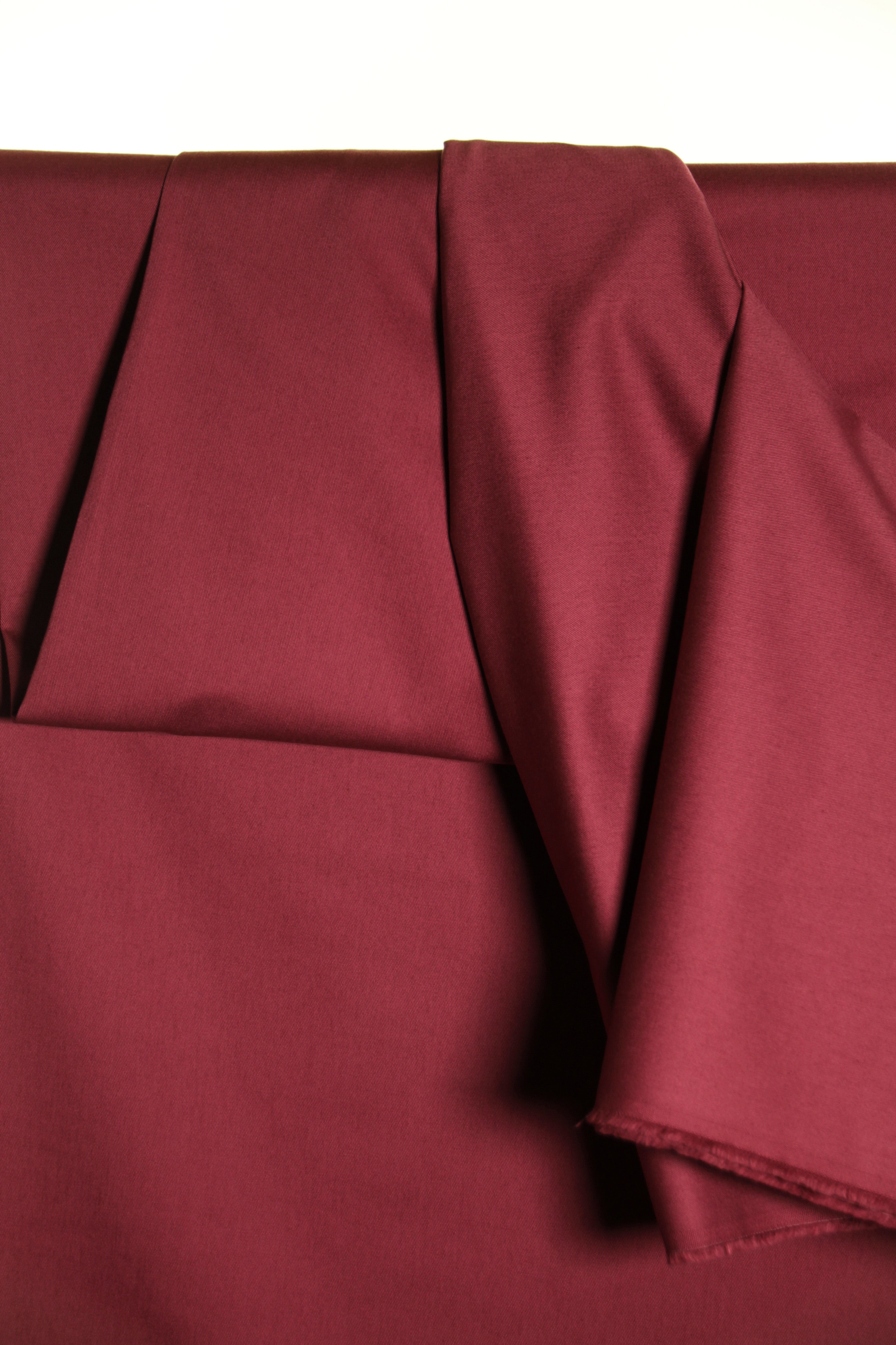 Atelier Jupe - Wine Red Organic Cotton Twill