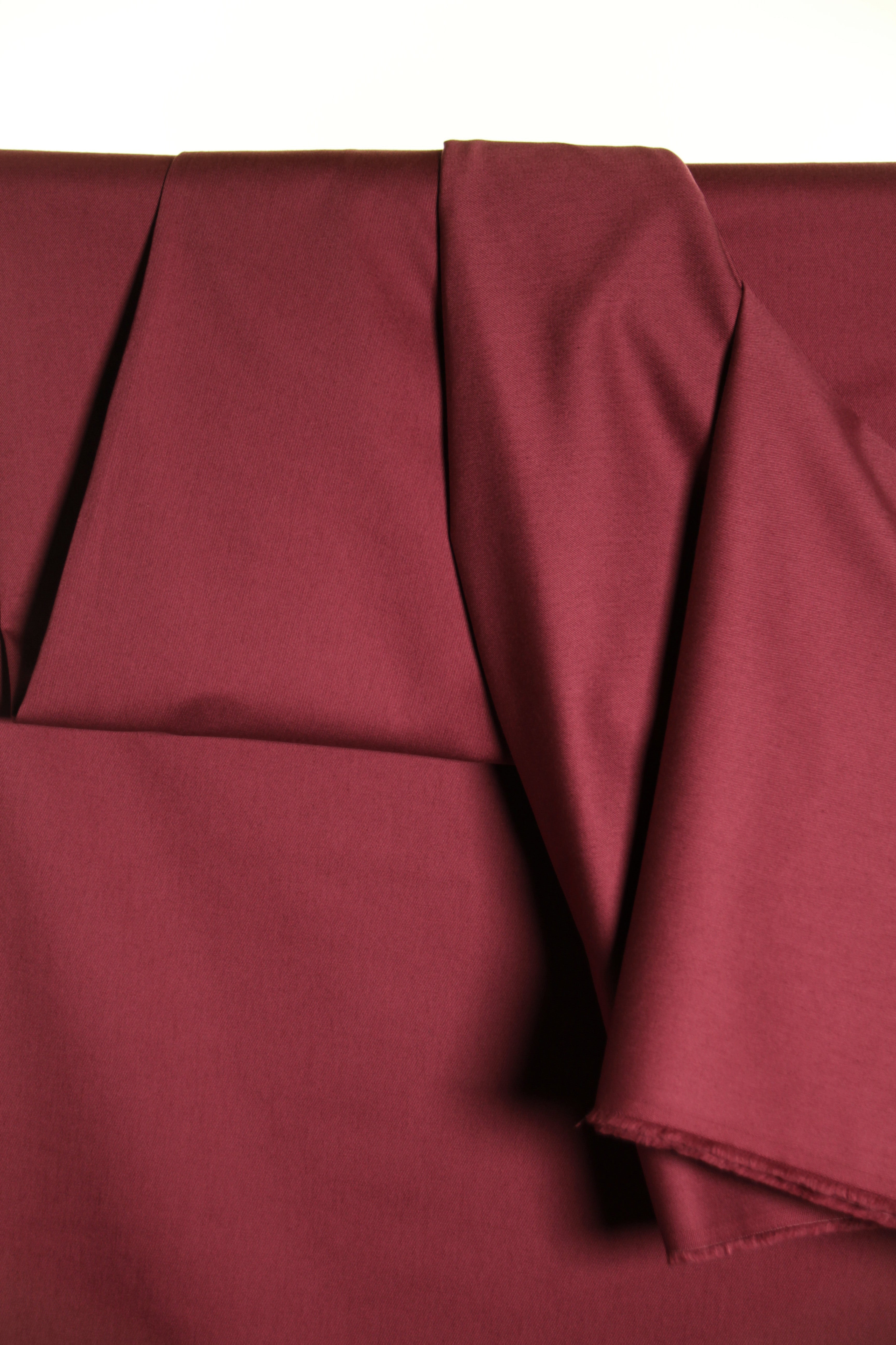 Atelier Jupe - Wine Red Organic Cotton Twill
