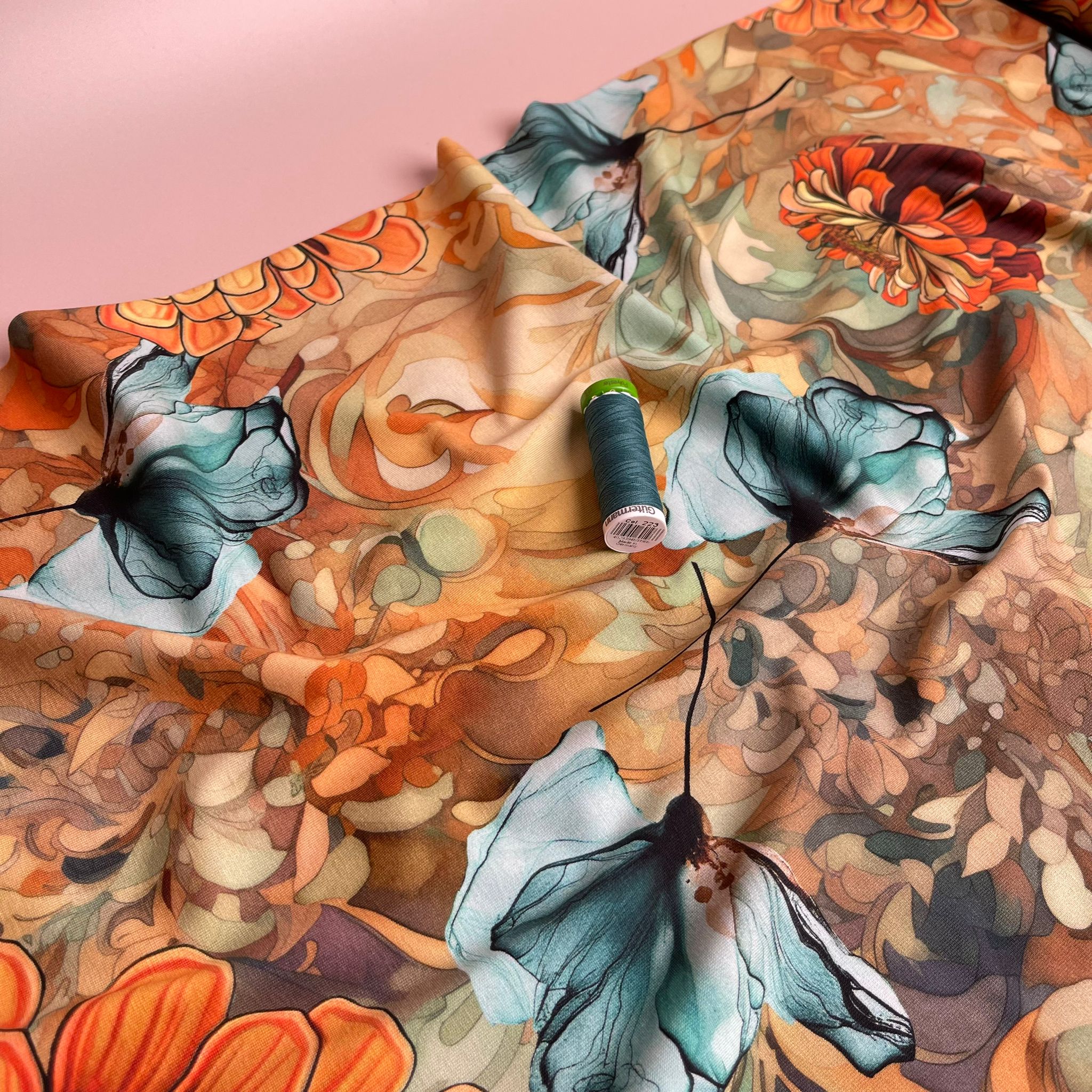 Danish Design - Autumn Floral Cotton Jersey