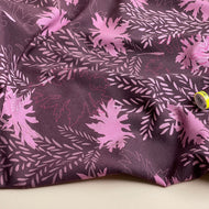 REMNANT 1.38 Metres - Danish Design - Foliage Shadows in Burgundy Cotton Jersey Fabric