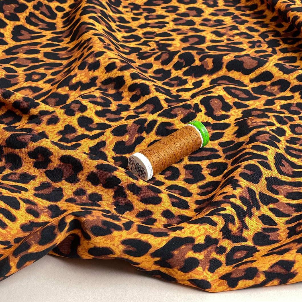 Classic Leopard LENZING™ ECOVERO™ Viscose Fabric