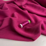 Flow Magenta Viscose Linen Blend Fabric