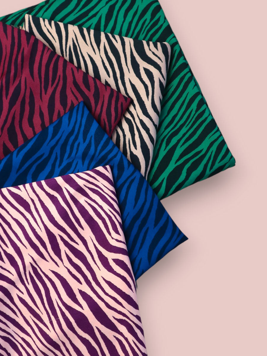 Mind The MAKER - Zebra Dune & Black Viscose Twill with LENZING™ ECOVERO™ fibres