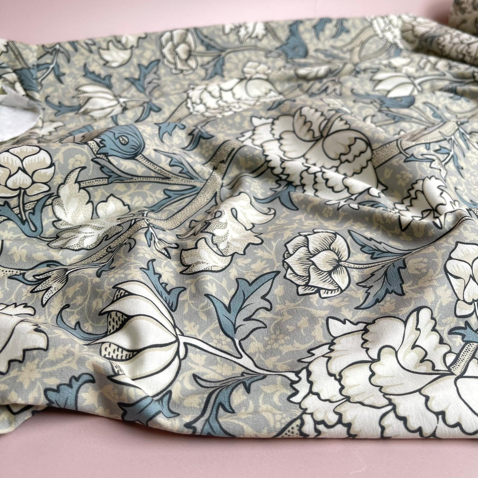 Danish Design - Neutral Morris Floral Cotton Jersey