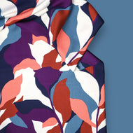 Mind The MAKER - Bouquet Blue ECOVERO™ Viscose Leia Crepe